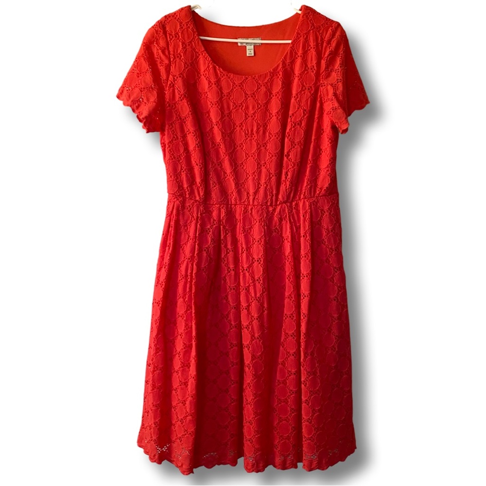 Dress Barn Women’s Coral Lace Dress